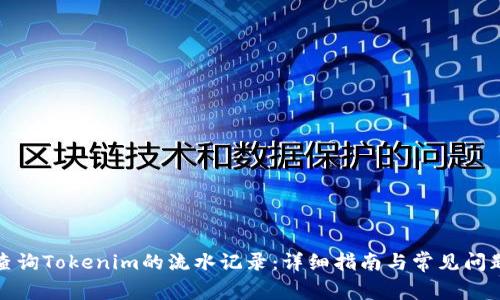 如何查询Tokenim的流水记录：详细指南与常见问题解答